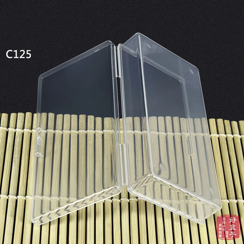 Caja de plástico transparente para exhibición de Joyas, contenedor de cuentas, piezas, herramientas, juguetes, 5 tamaños, nuevo