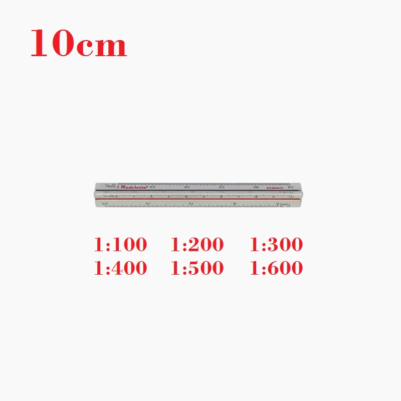 15cm 30cm Aluminum Triangular Scale Ruler Professional Measuring Kit Metal Regua Desenho for Architectural and Engineering