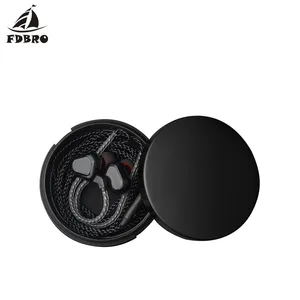 FDBRO Aksesori Earphone In-Ear Paduan Aluminium Logam Baru Earphone Casing Penyimpanan Portabel Tahan Air Keras Earphone Kotak Earphone 6 casing bose quietcomfort earbuds 2 penjualan terbaik - №