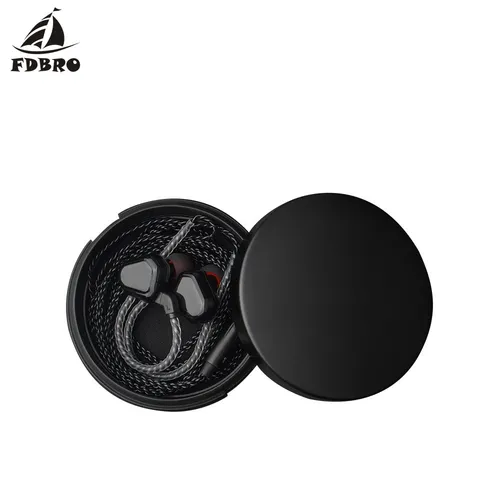 FDBRO 금속 알루미늄 합금 인이어 이어폰 액세서리, 하드 방수 휴대용 보관 케이스, 가방 박스 이어폰, 신제품