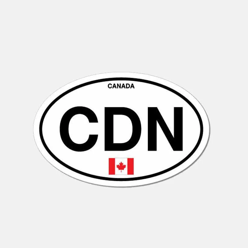 Canada Country Flag Vinyl Interesting Car Sticker Accessories Car Styling Decal Window Cover Scratches Waterproof PVC 11cm*7cm