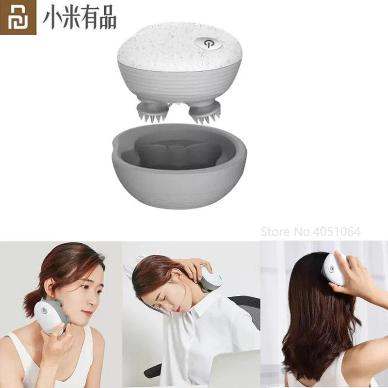 Youpin Head Massager Facial massager 360 Degree Stereo Massage IPX8 Waterproof Facial Cleaner Wireless Multi-purpose Massager