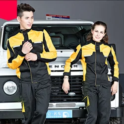 Welding Clothing Workwear Clothes Men Women Long Sleeve Workmen Uniform Car Workshop Working Suit Mechanical Repairmen Coveralls