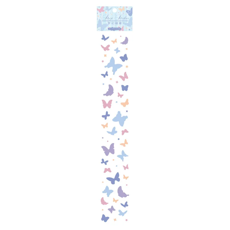Mohamm 1Pcs Colorful Ribbon Series Stickers Decoration DIY Creative Hand Account Materials Stationary School Supplies image 5