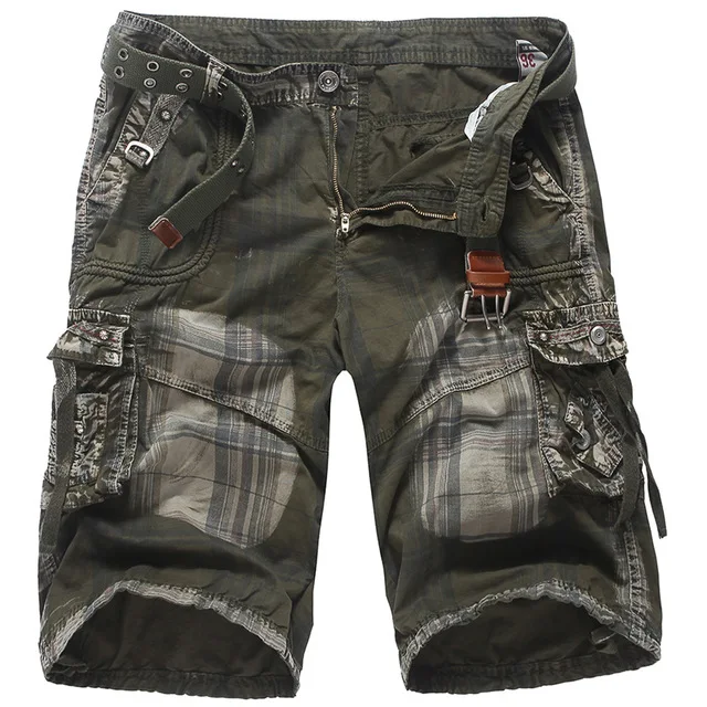 

Denim Jeans Casual Shorts Mens Military Cargo Shorts Summer Army Black Tactical Shorts Men Cotton Loose Work Casual Short Pants