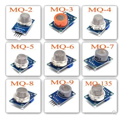 Gas Sensor MQ-2 MQ-3 MQ-4 MQ-5 MQ-6 MQ-7 MQ-8 MQ-9 MQ-135 Detection Smoke methane liquefied Gas Sensors Module For Arduino