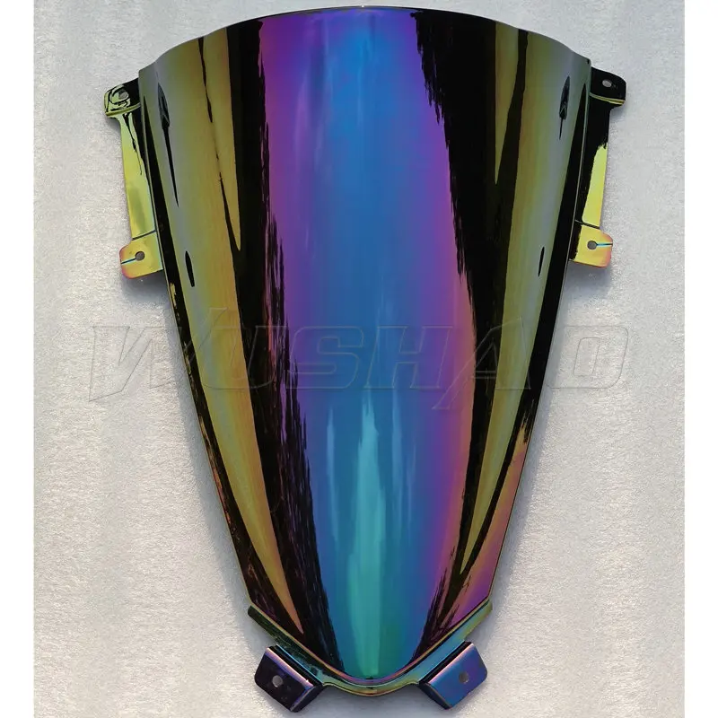 Motorcycle Double Bubble Windshield WindScreen Screen For 2018 2019 2020 2021 22 Ducati Panigale V2 V4 R S V4R V4S Black Iridium image 3