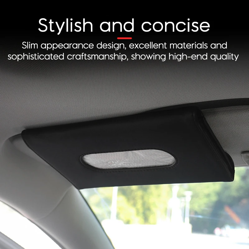Car Visor Tissue Boxes Hanging Paper Towel Car Sun Visor Tissue Holder Backseat Auto Interior Storage Decoration Car Accessorie