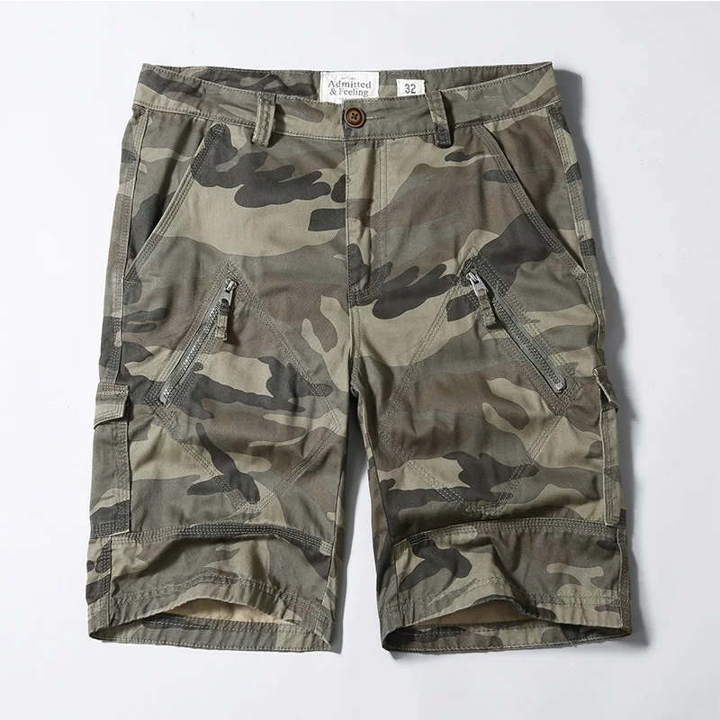 Camouflage Loose Cargo Shorts 2020 Men Cool Camo Summer Short Pants Hot Sale Homme Casual Beach Shorts Plus Size Brand Clothing