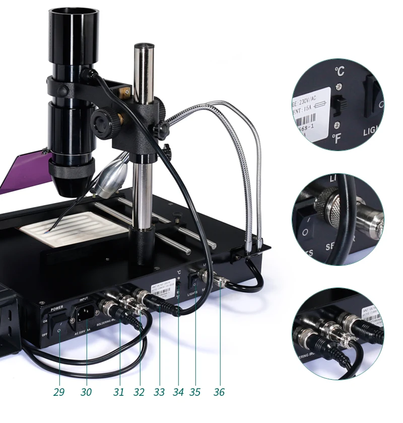 YIHUA1000B BGA Rework Station, Laptop Motherboard Repairing, BGA Machine, Reballing Kit, Welding, IR Station, SMD Tools