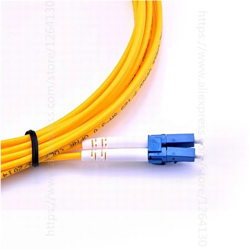 Cable de conexión LC a LC, Cable de fibra óptica LC-LC, monomodo OS2, Duplex 3m