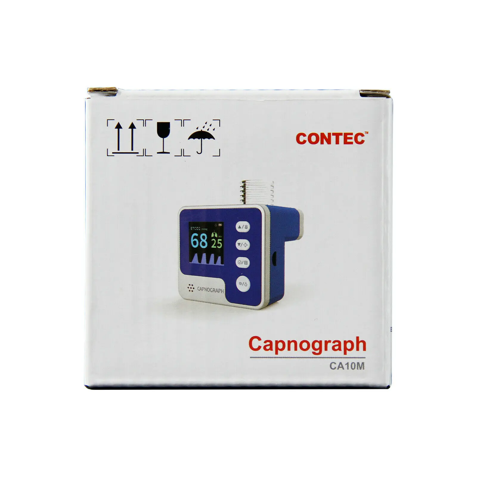 CONTEC CA10M NEW Capnograph End-tidal CO2 Respiration Rate ETCO2 Mainstream Testing