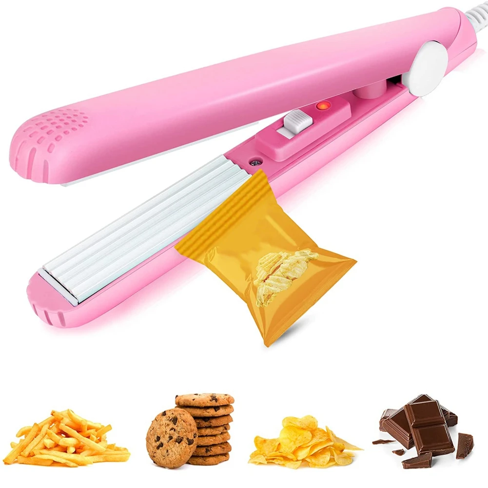 Portable Heat Sealing Machine Food Vacuum Sealer Seal Packing Plastic Impulse Sealer Household Bag Clips Handheld