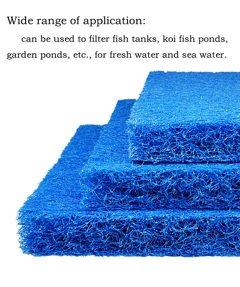 Fish Tank Filter Rattan Cotton Aquarium Biochemical Cotton Fish Pond Filter Material Culture Felt Fish Tank Thicken Encryption