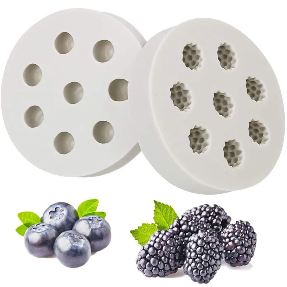 1PC silikonowe formy borówki malinowe kremówki formy czekoladowe cukierki do pieczenia mydło formy do dekorowania ciast narzędzia kuchenne akcesoria