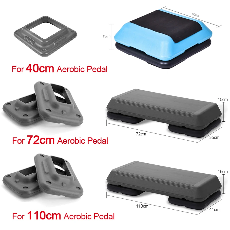 Fitness Aerobic Step Platform Attachment Cardio Yoga Pedal Base staffa per palestra Home Aerobic Step Workout Equipm