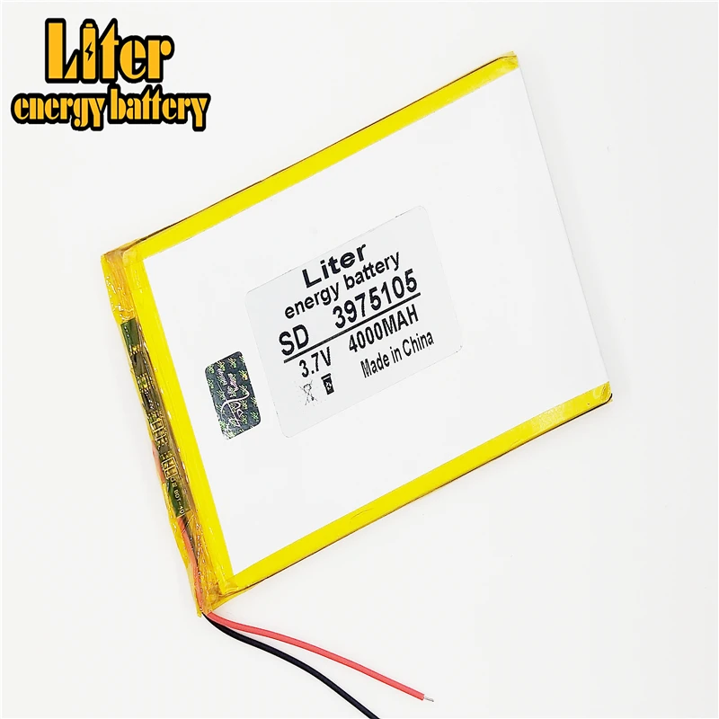 3.7V 3975105 4000mah polymer lithium ion battery Li-ion battery for tablet pc 7 inch MP3 MP4