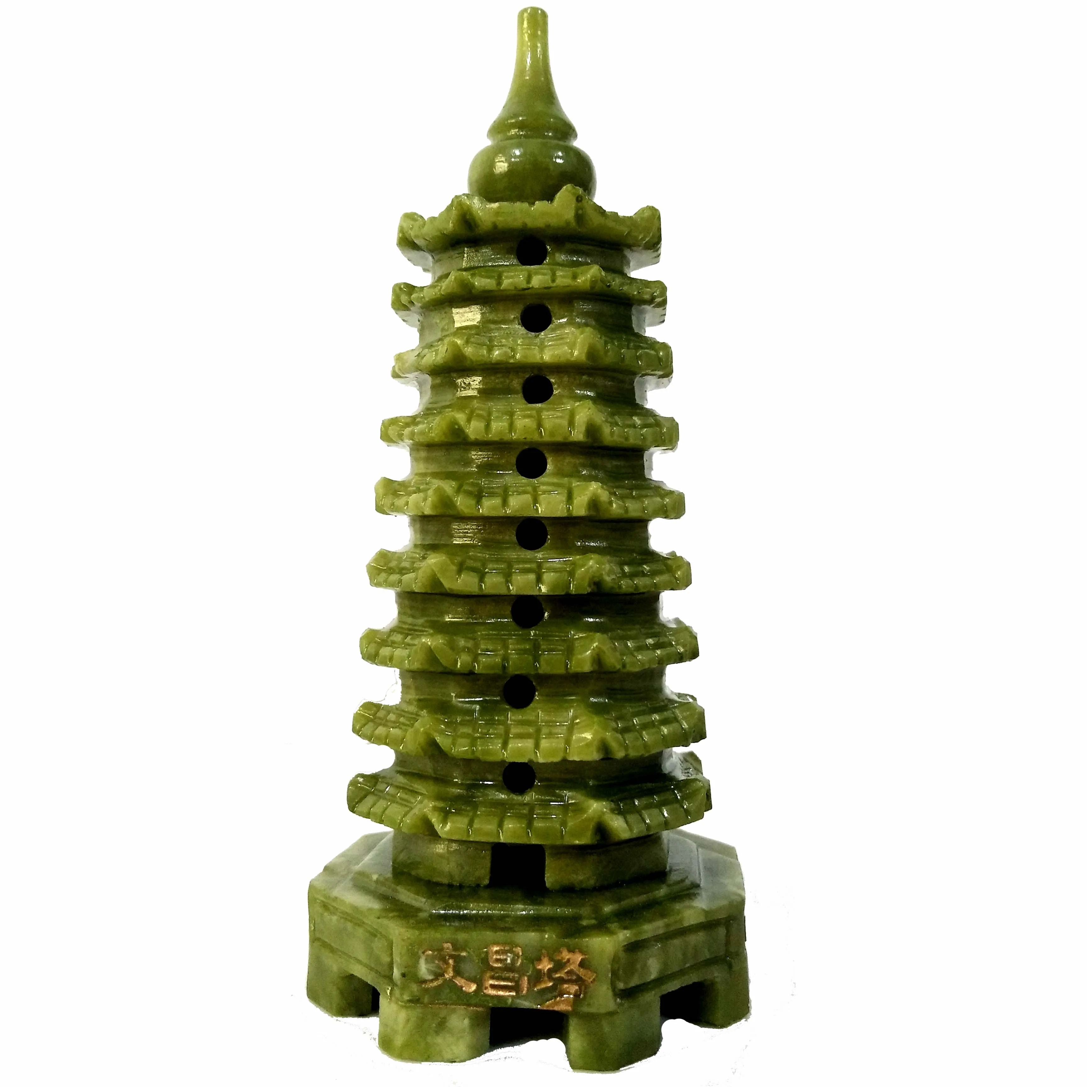 Imagem -05 - Pedra Natural Xiu Jade Tower Decoração do Quarto Casa Wen Chang Nine-story Demon Tower Feng Shui Enfeites de Energia Espiritual Reiki Cura