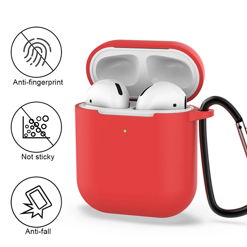 Soft Silicone Case for Apple Airpods 1/2 Earphone Cases Air Pod Wireless Headphones Air Pods 2 Protective Cover