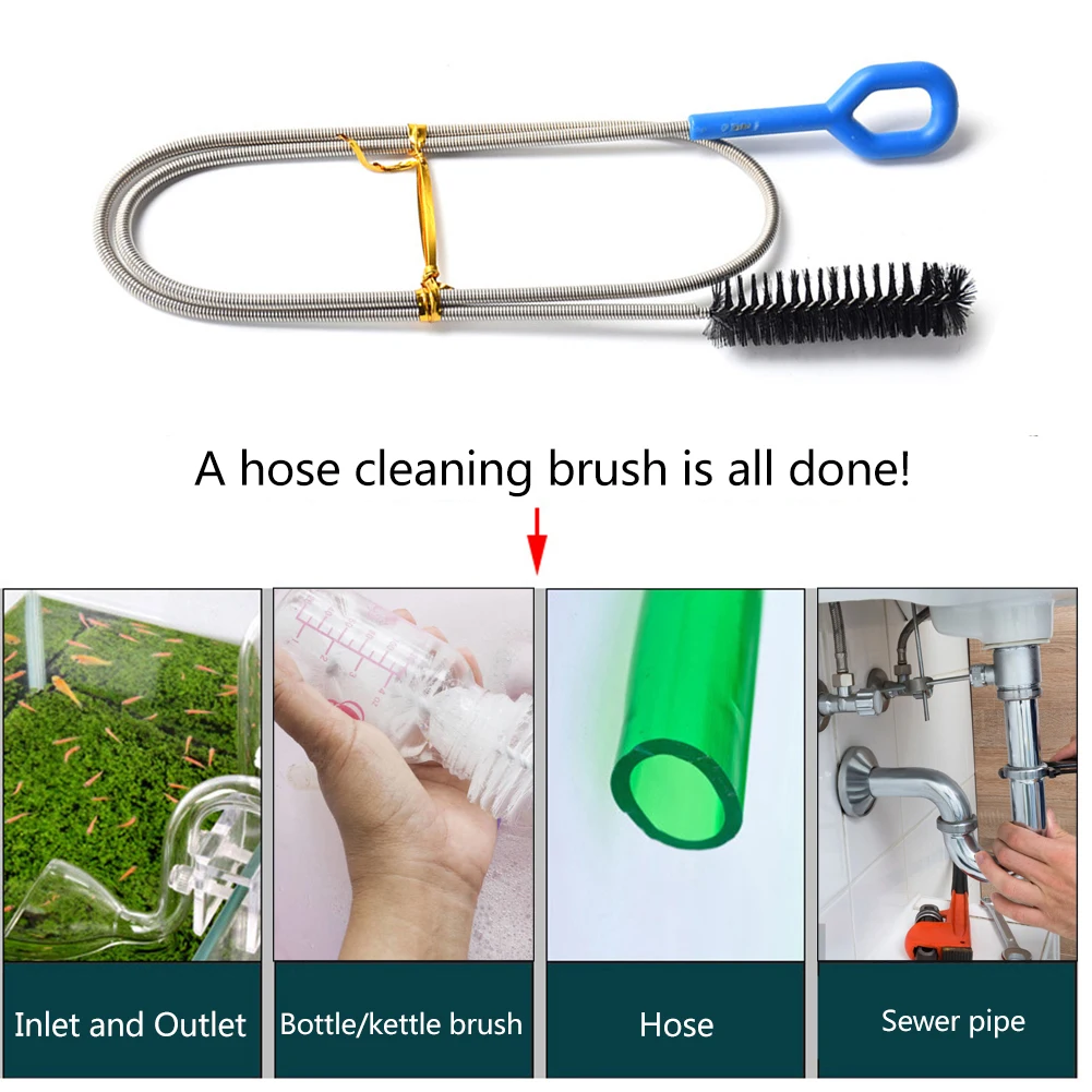 90/155/200cm Flexible Refrigerator Drain Pipe Brush Dryer Lint Vent Trap Brush Foldable Car Sunroof Long Hoses Cleaning Tools