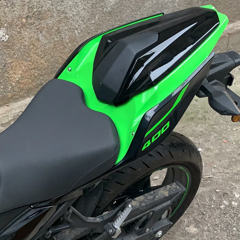 Motorcycle Pillion Rear Fairing Seat Cowl Cover For 2018 2019 2020 2021 2022 23 Kawasaki Ninja 400 EX400 Z400 Black Green Carbon