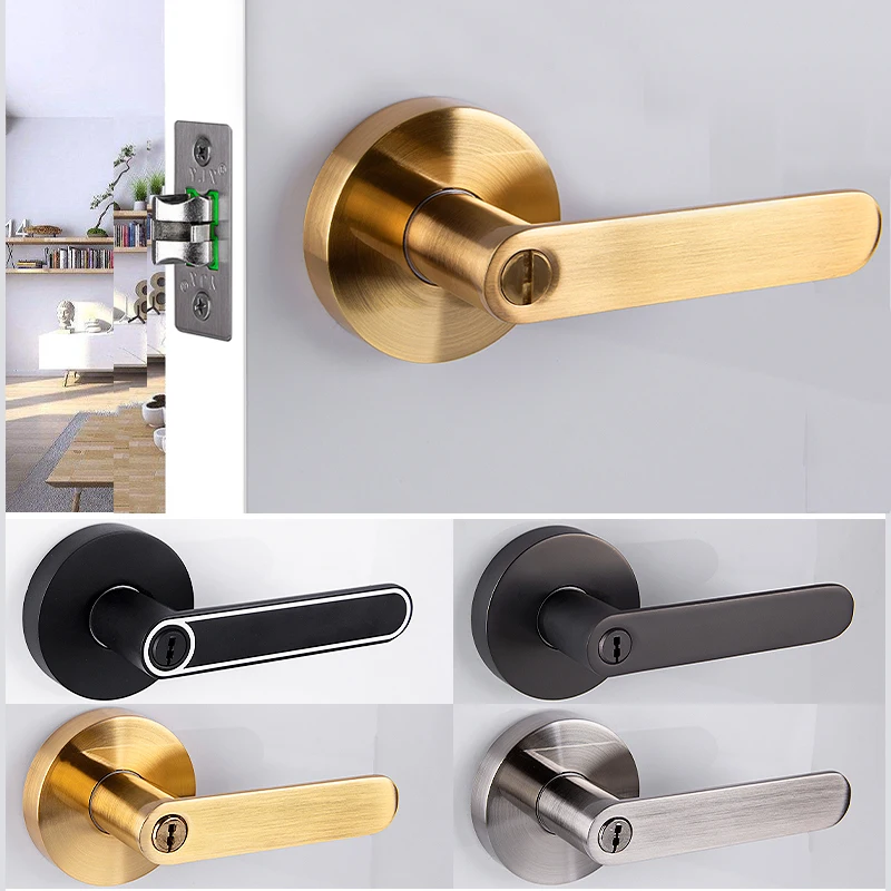 Brand New Heavy Door Lever Handle Locks Set Passage Privacy Entry Entrance Door Locks for Living Room Bedroom Bathroom