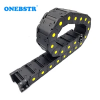 JFLO-Cadena de arrastre de cable portador, tanques de protección, apertura bilateral cerrada, 1 metro, 25 Series