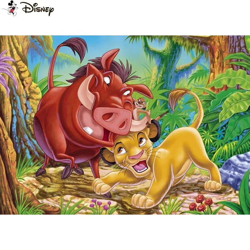 

Disney Diamond painting "Cartoon lion king" Full Square/Round Drill Wall Decor Inlaid Resin Embroidery Craft Cross stitch A30912