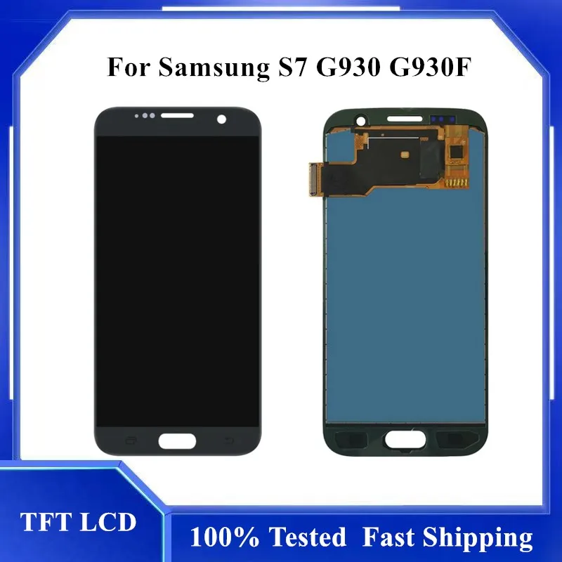 

5.1" Can Adjust Brightness For SAMSUNG GALAXY S7 G930A G930F SM-G930F LCD Display Touch Screen Digitizer Assembly Replacement