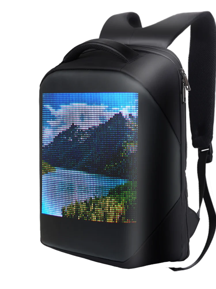 Newest 2021 LED Backpack 3.0 Waterproof WiFi Version Smart LED Screen Dynamic Advertising Backpack Cellphone Control Laptop Bag