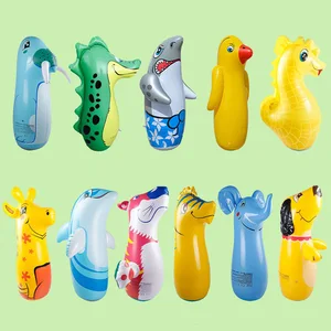 الأطفال الملاكمة تجريب كأس نفخ اللعب دمية الهواء ترتد اللكم الملاكمة الرياضة الأطفال الصغار الأولاد أفضل 11 دمية قابلة للنفخ مبيعا - No6