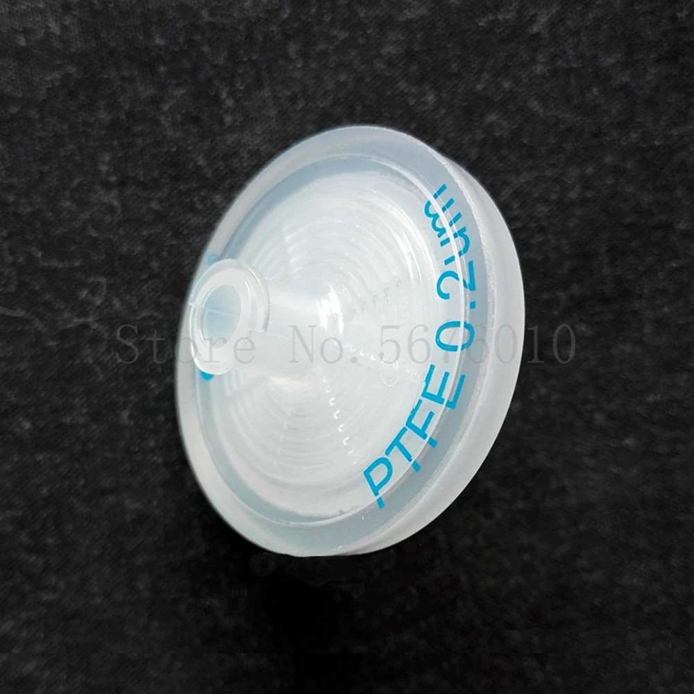 일회용 에어 필터, 소수성 PTFE 멤브레인, 수증기 분리 및 여과 필터, 30mm 0.2, 0.45um, 로트당 10 개