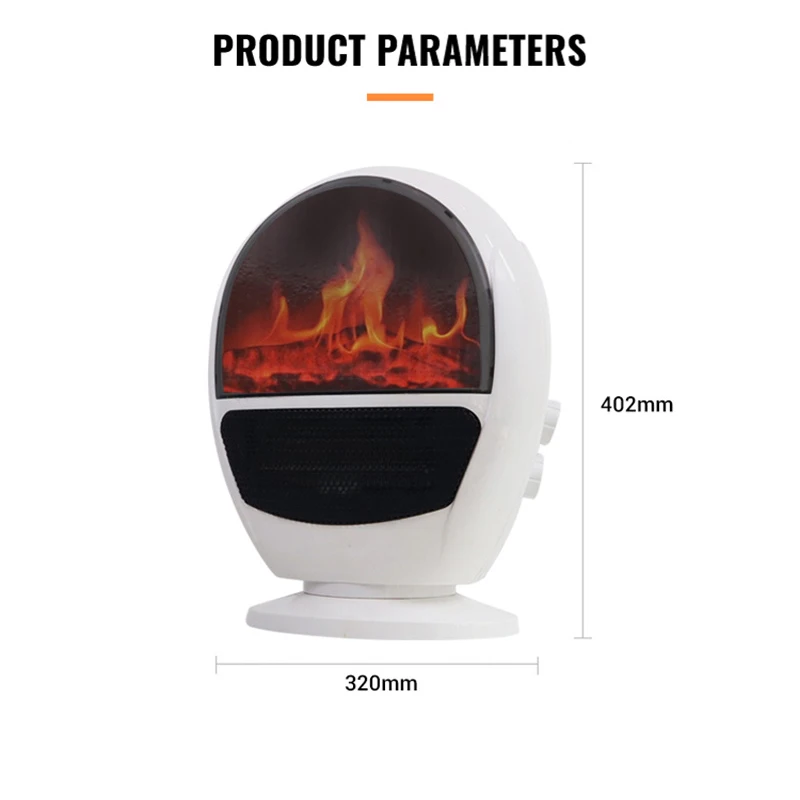 Pemanas Listrik Lantai Pemanas Hangat 3D Simulasi Api untuk Musim Dingin Peralatan Rumah Tangga Hemat Energi Mesin Hangat 220V QN36