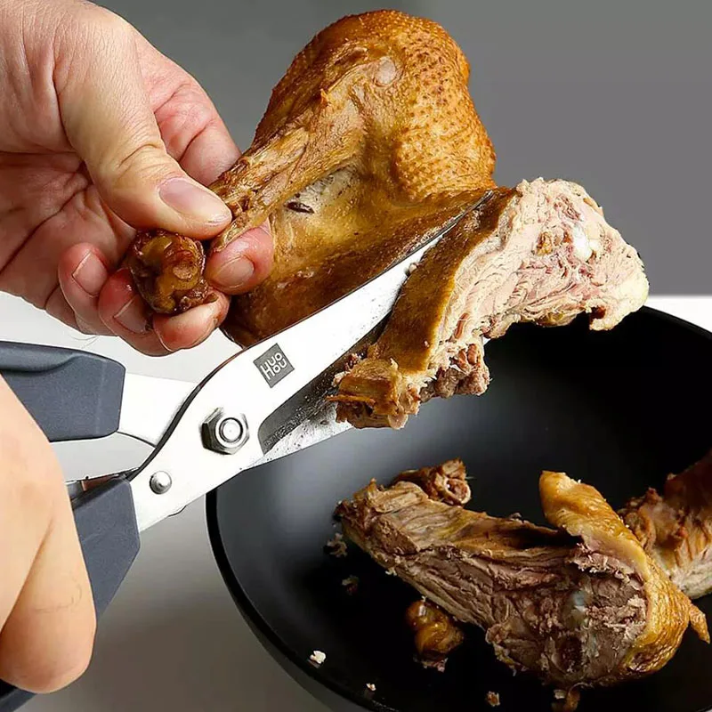 Youpin Houhou Edelstahl Küche Schere Mehrzweck Schere Werkzeug Für Huhn Geflügel Fisch Fleisch Gemüse Kräuter BBQ der Zu
