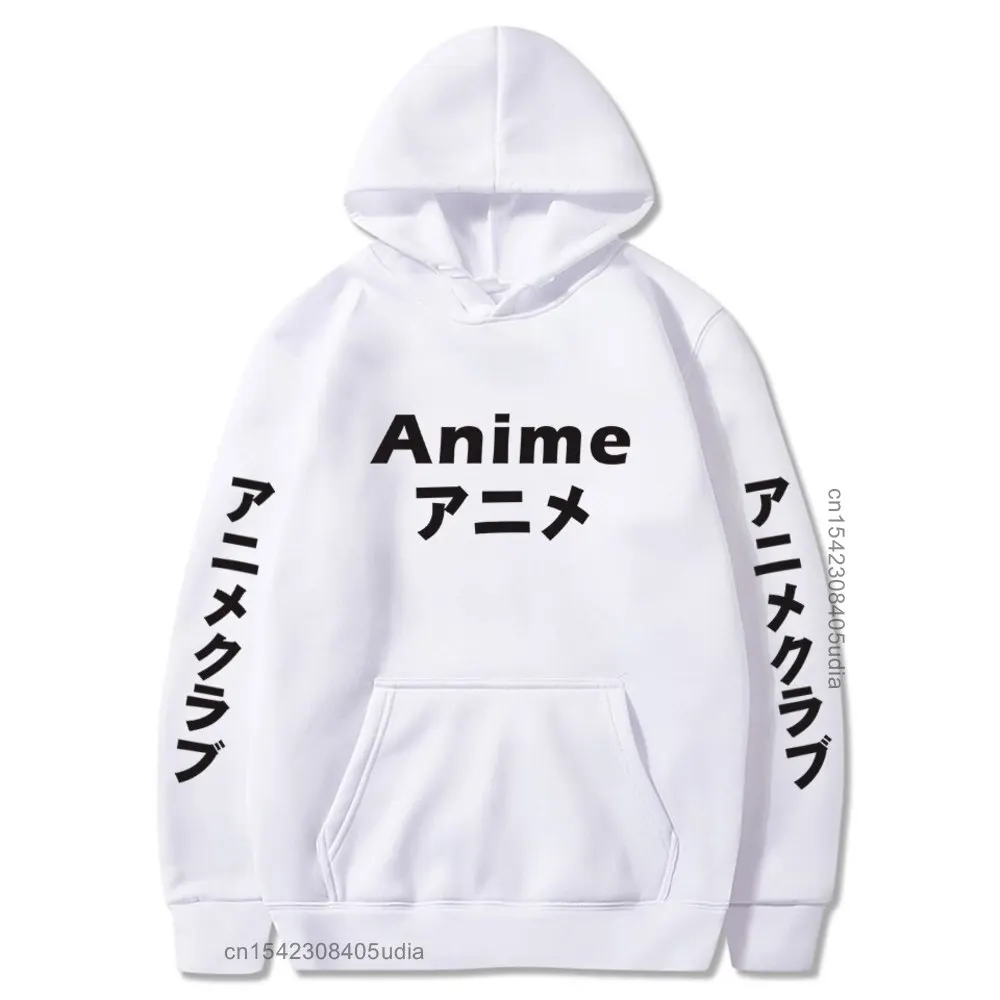 Japanese Anime Hoodie Cartoon Printing Sudadera Hombre Aesthetic Harajuku Pullover Sweatshirt Anime Club Moletom Tops