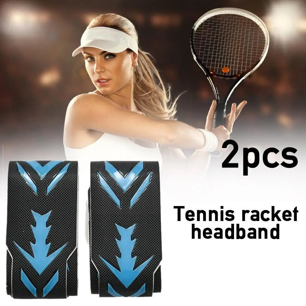 2pcs 3D Tennis Paddle Head Tape for Beach Tennis Racket Protection Tape Head Tape Protector Tennis Racket Hoofd Tape