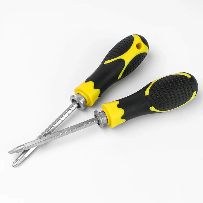 1PC S2 Dual Purpose Scalable Screwdrivers Multi-function Phillips Slotted Ratchet Screwdriver S2 Steel Magnetic Screw-driver