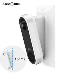 Doorbell Wall Plate for Arlo Video Doorbell,Stylish Sturdy Downward 15 Degree Wedge Bracket with Screws,Durable Easy to Install