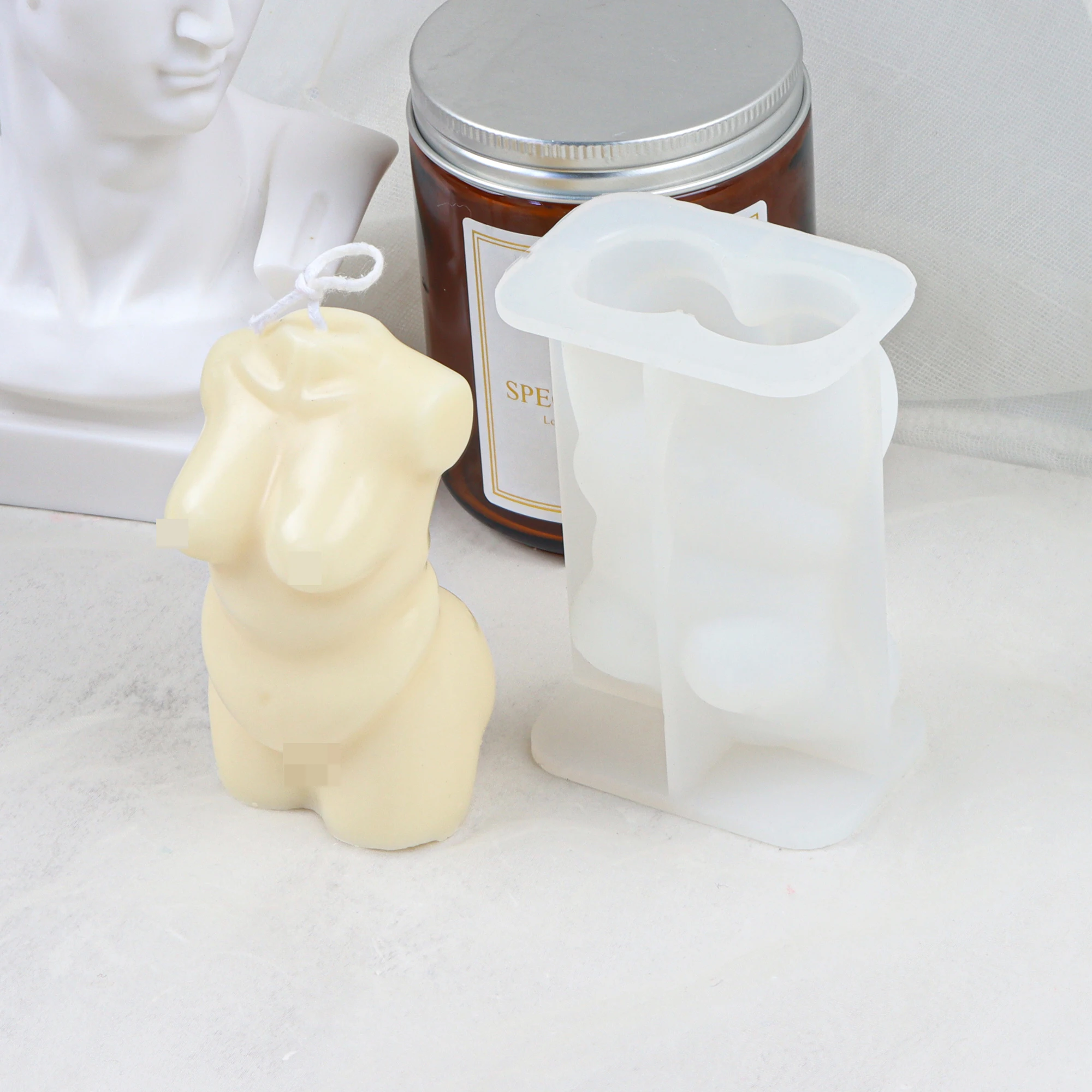 3D Sexy kobieta świeca silikonowa foremka 3D pulchna kobieta dla robienie mydła forma odlewnicza z żywicy epoksydowe DIY ozdoby tatuaże do ciała do