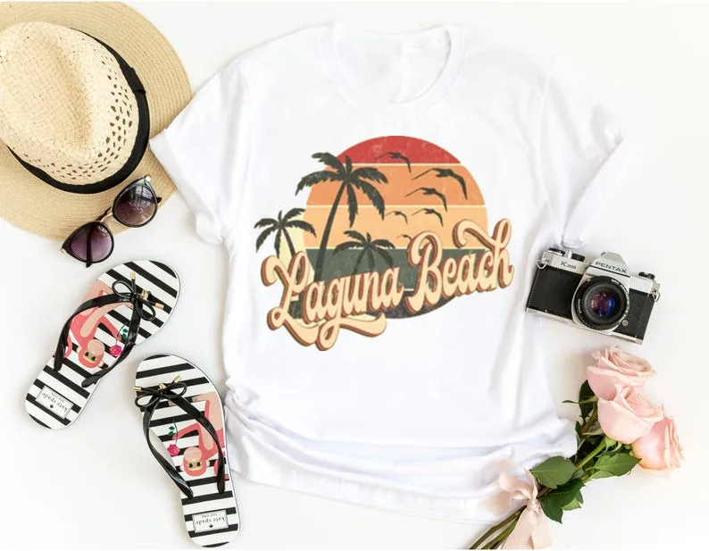 

Retro Summer Clothing 70s 80s Beach Tshirt Beach FL Shirt, Retro Womens Mens shirts Short Sleeve 100%Cotton Top Tee y2k goth