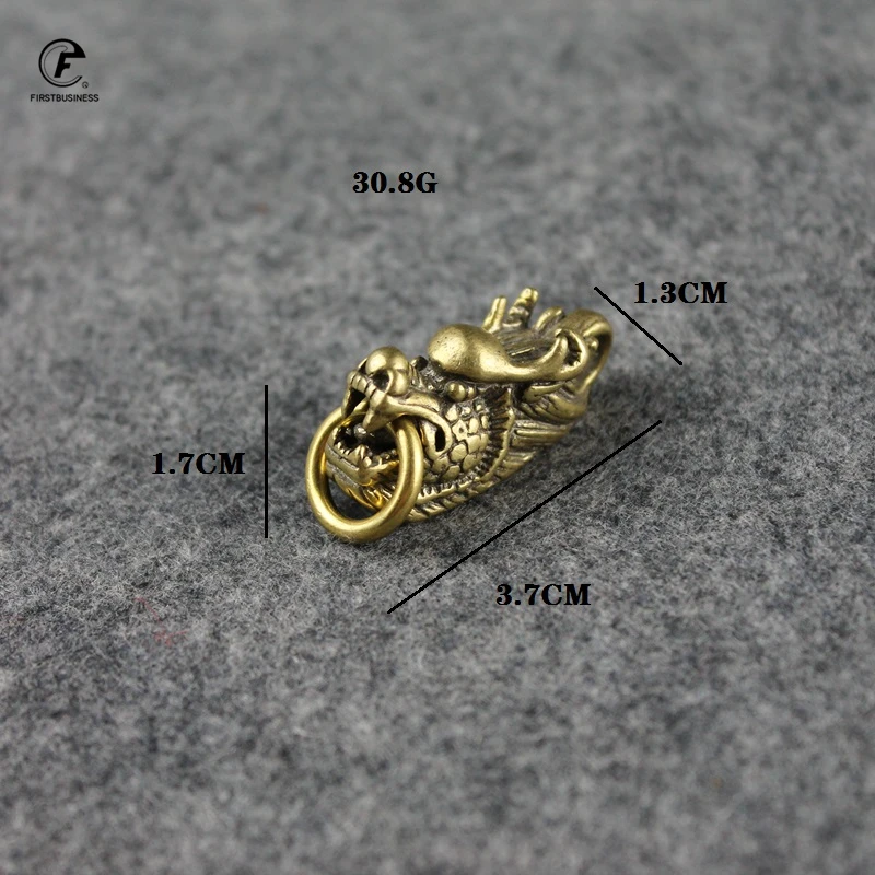 Creative design brass Copper dragon head Figurines Ornaments Home Decor Accessories tea pet Brass Animal Statue Desk Decorations