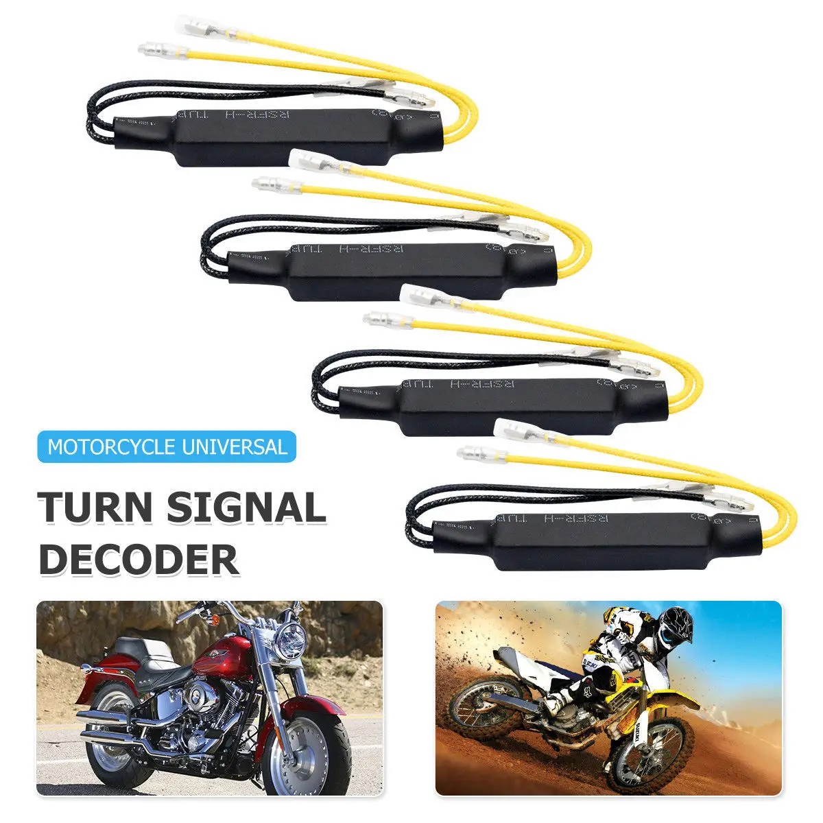 

4pcs/Set 21W Bulb Decoder Fault Lights Resistor For Motorcycle LED Indicator AMS Cement resistance For Bulbs 10 to 23 Watts 0.8