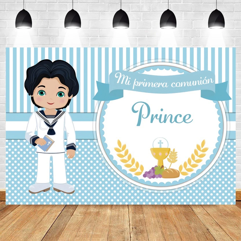 Yeele Photocall Baby Boy First Communion Backdrop Bible God Bless Party Decor Photography Background Photo Studio Photographic