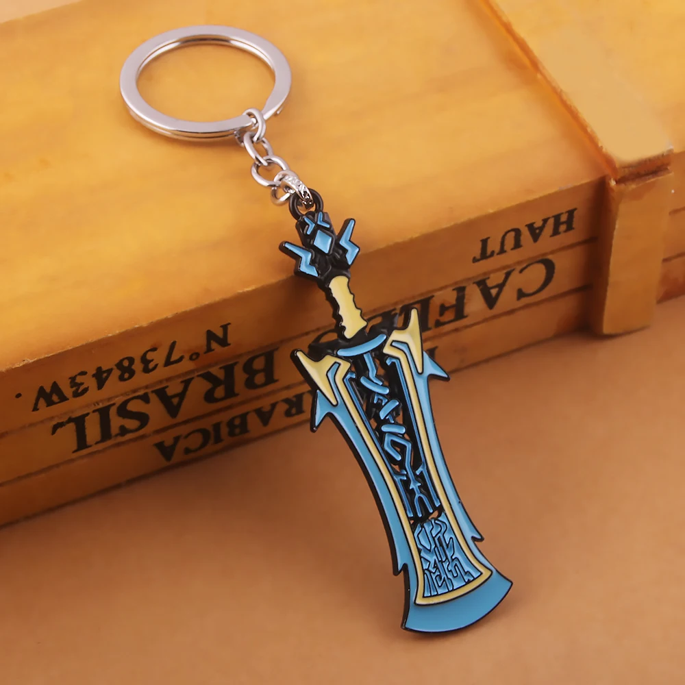 Game Xenoblade Chronicles 2 KeyChain MONADO Pyra Mythra Sword Rex Core Chaveiro Metal Key Chain For Men Car Keyring Jewelry Gift