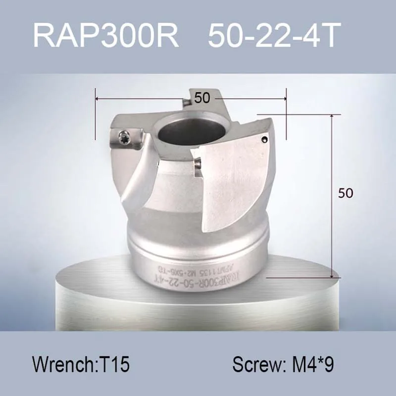 TuGe CNC Face Milling Cutter Head RAP300R 50-22-4T RAP 300R 63-22-4T Face Milling Tools head 75 degree for Inserts APMT1135