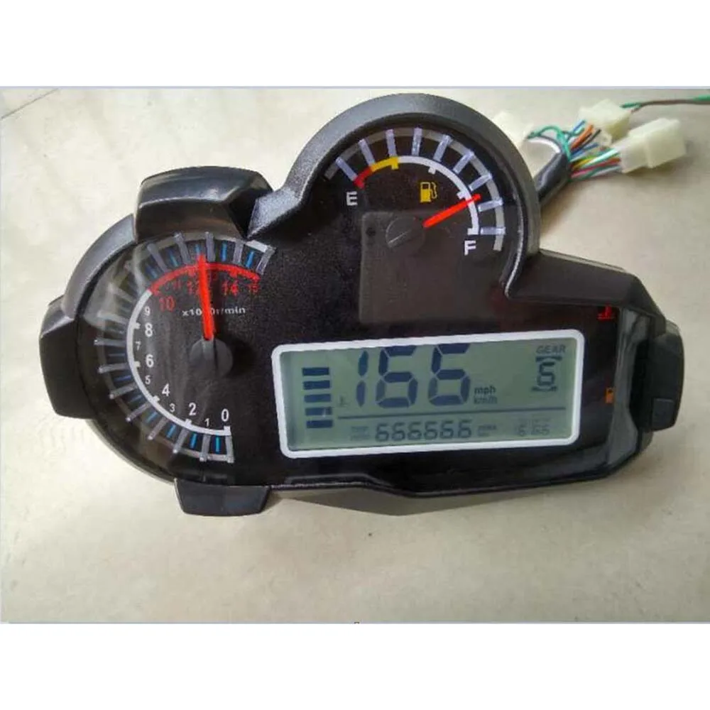 Motorcycle Universal For 2,4 Cylinders 14000RPM LED Speedometer Digital Odometer Backlight For BMW Honda Ducati Kawasaki Suzuki