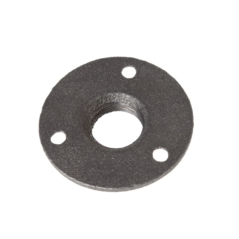 eable Thread Floor Flange Iron Pipe Fittings Wall Mount Industrial