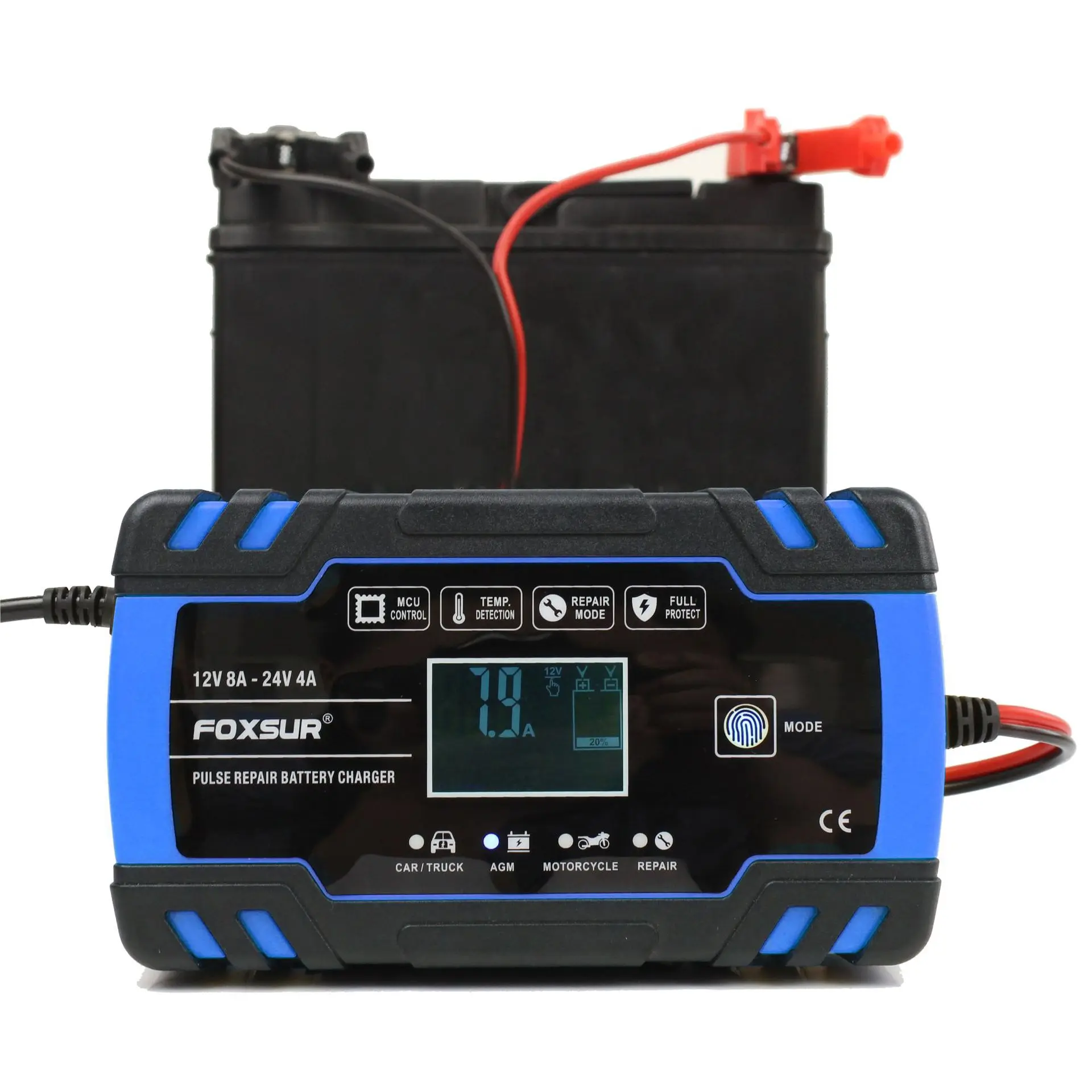 

60AH 100AH 120AH 150Ah Battery Charger Motorclcle Battery Charger 12V 24V Smart Car Battery Charger