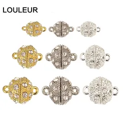 5pcs/lot Crystal Strong Magnetic Clasps For Necklace Bracelet Buckle Hook Clasps End Clasps Connectors For Jewelry Making
