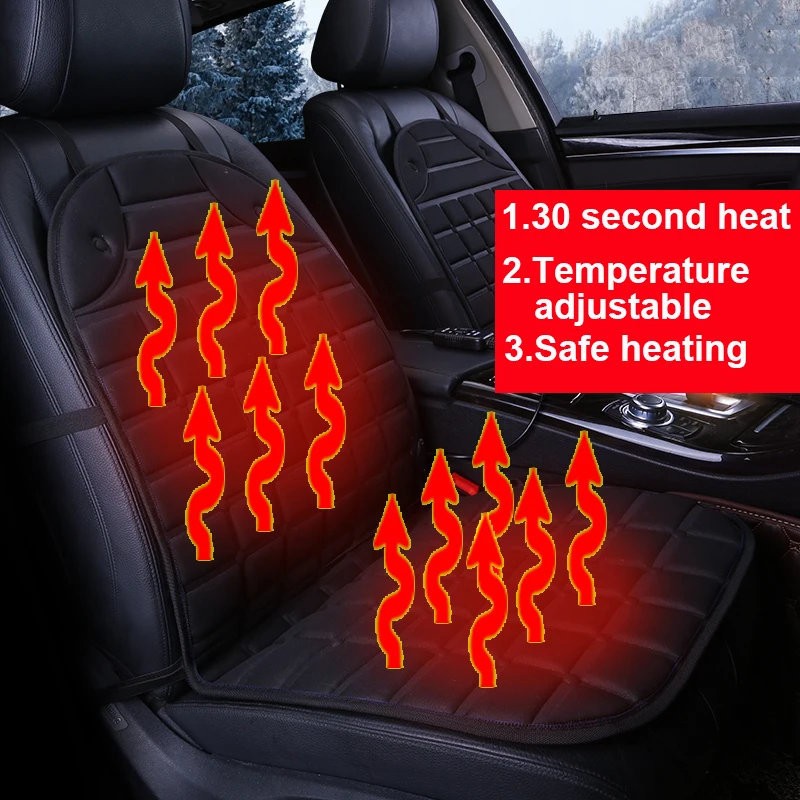 

12V Heated Car Seat Cushion Cover Car Driver Heated Seat Cushions Auto Seat Heater Warmer Seat Cover Winter Household Cushion